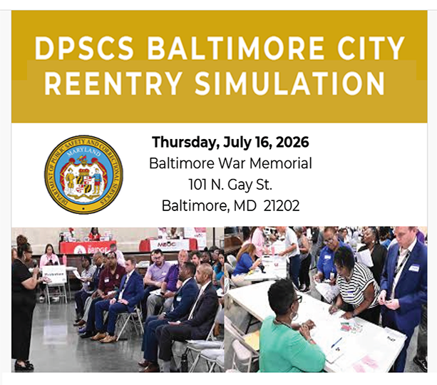 DPSCS Baltimore City Reentry Simulation