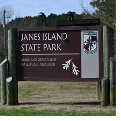 Janes Island State Park - photo of entrance